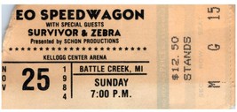 Vtg Reo Speedwagon Konzert Ticket Stumpf November 25 1984 Battle Creek Michigan - £42.25 GBP