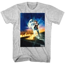 Back to The Future Vintage Movie Poster Mens T Shirt Marty McFly Car Tim... - $22.50+