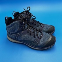 Keen Terradora II Women’s 9.5 Mid Hiking Shoes Boots Dry Waterproof Blue Lace Up - £29.41 GBP