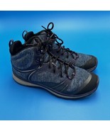Keen Terradora II Women’s 9.5 Mid Hiking Shoes Boots Dry Waterproof Blue Lace Up - £29.25 GBP