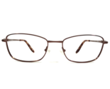Bulova Eyeglasses Frames SHANGRI-LA BROWN Red Rectangular Full Rim 51-17... - $37.18