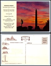 Vintage Postcard - Washington Monument at Sunset O33 - £2.57 GBP