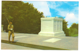 Vtg Postcard-Tomb of the Unknown Soldiers-Arlington National Cemetery-Chrome-VA1 - £1.58 GBP