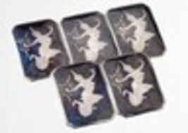 Gorgeous Sterling Silver Siam Niello Enamel Brooch Set of 5 (49.1g) - $517.08