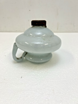 Antique OIL LAMP Blown Glass SPANISH cast mold globe studio applied hand... - $190.20 MXN