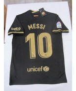 Lionel Messi #10 FC Barcelona La Liga Stadium Black Away Soccer Jersey 2... - $1,492.48 MXN