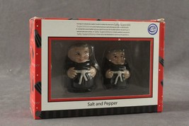 MODERN NOS Salt &amp; Pepper Shakers Friar Monk Robes Figurines Salty Superstitions - £16.44 GBP