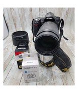 Nikon D90 DSLR Camera w/NIKKOR 70-300mm Lens Black with Battery and Charger - $5,959.50 MXN