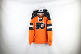 Vintage CCM Mens Medium Philadelphia Flyers Hockey Jersey Hoodie Sweatshirt - £46.47 GBP