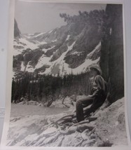 Rocky Mountain National Park Rebecca Relaxing Against A Tree Photo 1980 - $9.99