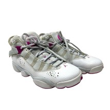 NIke Jordan Air 6 rings sneakers 7 youth GS Platinum Fuchsia Basketball shoes - £37.46 GBP