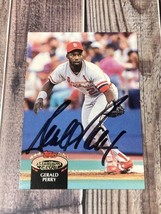 GERALD PERRY 1992 Topps Stadium Club St. Louis Cardinals Autographed Card #338 - £6.25 GBP