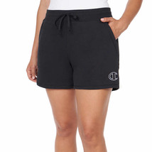 Champion Ladies&#39; Size Medium French Terry Sueded Short, Black - £14.38 GBP