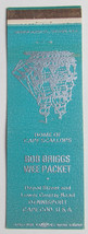 Bob Briggs Wee Packet - Cape Cod, Massachusetts Restaurant 20FS Matchbook Cover - £1.36 GBP