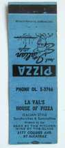 La Val&#39;s House of Pizza - Berkeley, California Restaurant 20FS Matchbook Cover - £1.59 GBP