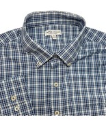 Peter Millar Summer Comfort Shirt XL Mens Blue Check Stretch Performance... - $29.28