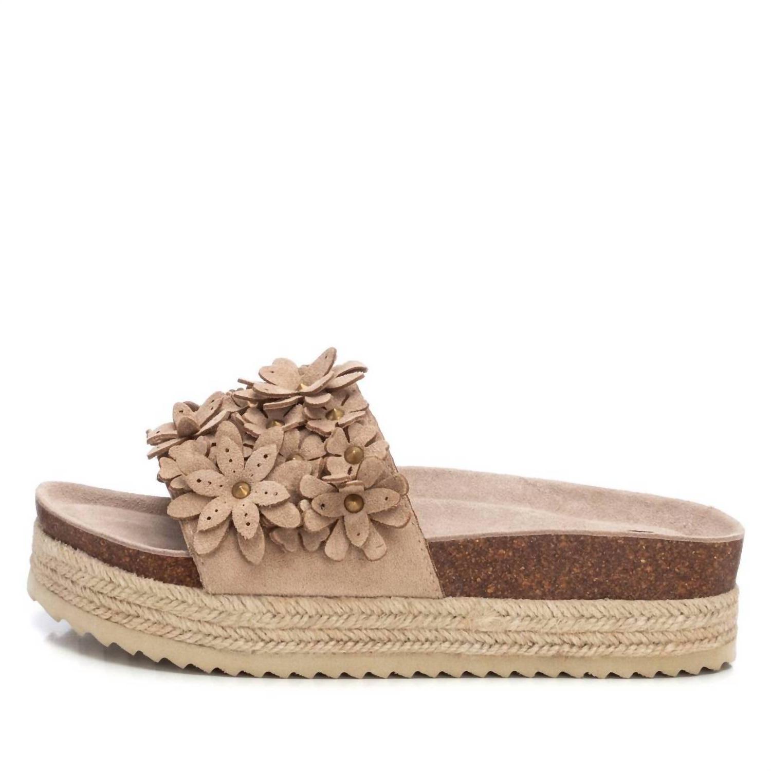 Xti Women&#39;s Refresh Slide Sandals Beige - $64.00
