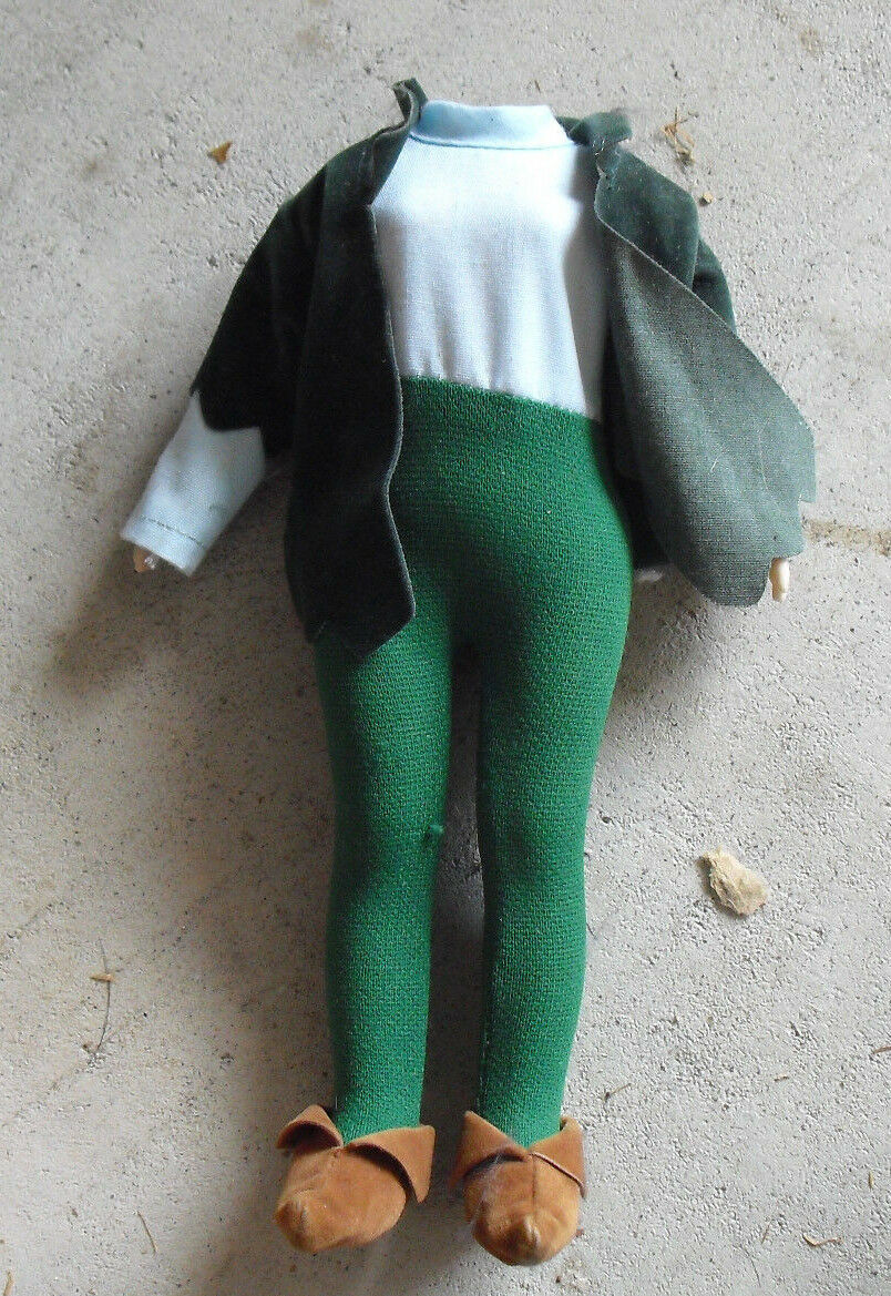 Vintage 1970s Effanbee Plastic Doll Body Arms Legs Outfit 8 1/4" Tall - $16.83