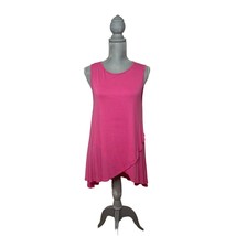 Bobeau Bright Pink Long Layered Sleeveless Tank Top Blouse Shirt Size Sm... - $9.90