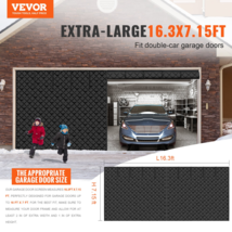 Garage Door Screen for Winter 16.3 x 7.15 ft Garage Door Insulation Kit - £79.59 GBP