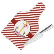 Personalized Anchor : Gift Cutting Board Captain Smith Naval Boat Beach House Ma - £23.31 GBP