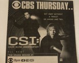 CSI TV Guide Print Ad William Peterson Marg Helgenberg TPA6 - $5.93