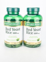 Natures Bounty Red Yeast Rice 600 mg 250 Capsules Herbal Health Lot Of 2 BB6/27 - $38.65