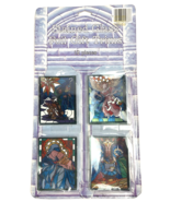 Vintage Christmas Paper Gift Tags Foil Stained Glass Paper Angel Set 12 USA - €8,55 EUR