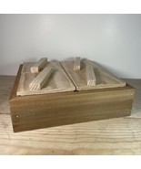 Decorative Box Hand Made modern design 11&quot; x 11&quot; x 3 Poplar &amp; Pine Wood - $60.10