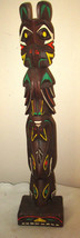 Vintage Creed Totems Thunderbird Totem Pole Statue 26&quot; Alaska - £46.86 GBP