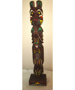 Vintage Creed Totems Thunderbird Totem Pole Statue 26&quot; Alaska - €58,35 EUR