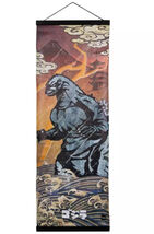 Godzilla King Of The Monsters Canvas Scroll Wall Hanging 35&quot; x 12&quot; New - $321.93 MXN