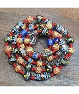 Collana di perle stile veneziano in vetro per torta nuziale con piume fa... - $45.84
