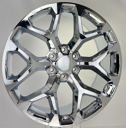 ONE SINGLE Chrome 22" Snowflake Wheel Rim For 2000-2025 GMC Sierra Yukon Denali Item image 7