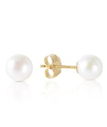 4 CTW 14k Solid Gold Stud Earrings Natural pearl - $762.29