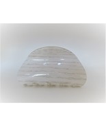 Glossy white washed wood effect hair claw clip - £10.34 GBP