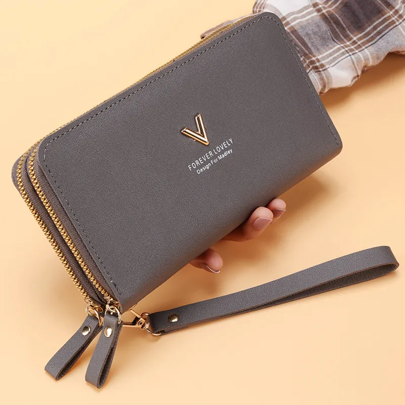 N s wallet female purses tassel coin purse card holder wallets double zipper pu leather thumb200
