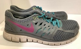 Nike Gray, Pink, Teal Women’s Size 9 Running Shoes - $14.25