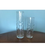 2 LIBBEY LaFEMME 3D Nude Ladies Glass Tall Tumbler Vase Set of 2   8 3/4... - $467.67 MXN