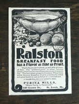 Vintage 1902 Ralston Purina Breakfast Cereals Original Ad 1021 - £5.19 GBP