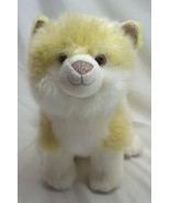 FAO Schwarz CUTE WHITE, YELLOW &amp; GOLD FURRY CAT 11&quot; Plush STUFFED ANIMAL... - £15.74 GBP