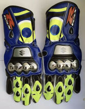 SUZUKI GSX Motorbike Biker Racing Ducati Leather Gloves In All Sizes  - £54.81 GBP+