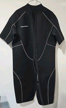SeaSkin One Piece Shorty Water Suit Short Sleeve Full Front Zipper Size XL - $59.39