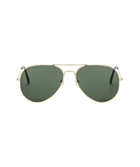 ADOS Green Lens Polished Gold Aviator Eye Shades Sunglasses - $123.00