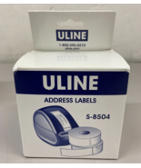 Uline S-8504 2 Rolls of 350 1 1/8 X 3 1/2 Direct Thermal Label White - NEW - €6,88 EUR