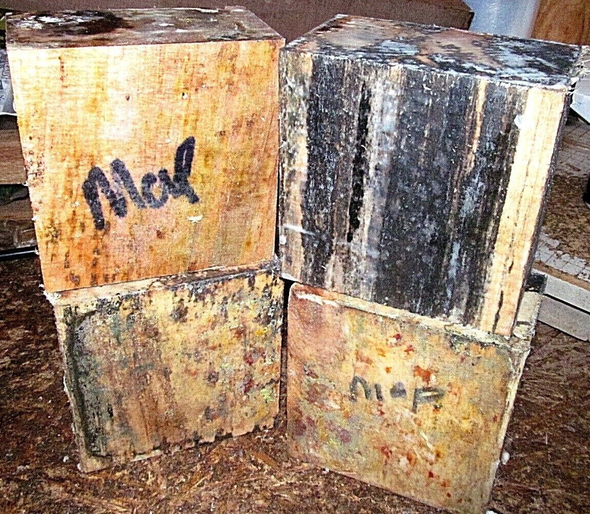 ONE (1) SPALTED MAPLE BOWL BLANKS LATHE TURNING BLOCKS WOOD 5&quot; X 5&quot; X 3&quot; - $19.75