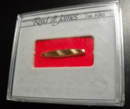 Reed St James Tie Klip Golden Color Original Presentation Box Two Inches Long - £6.38 GBP
