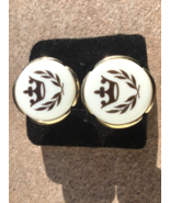 Copenhagen DENMARK Cuff Links Porcelain Fronts Danish Jewelry Men’s Jewe... - £14.69 GBP