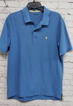 Izod Advantage Performance Mens Blue Short Sleeve Pullover Polo Shirt M - £4.46 GBP