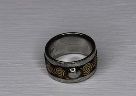 Spiral Band Ring Size 9.5 Vintage 1998 Alchemy Spirit English Pewter - $46.74